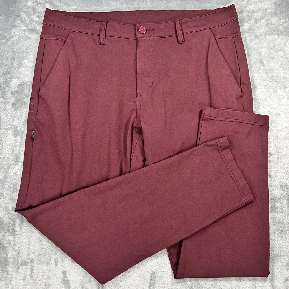 BYLT Premium Basics Everyday Pant 2.0 Skinny Maroon Size 35 EDAY2_PANT_SK_MRN